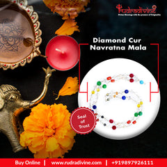 Diamond Cur Navratna Mala