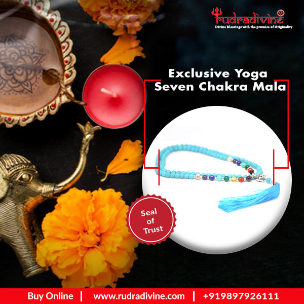 Exclusive yoga Seven Chakra mala